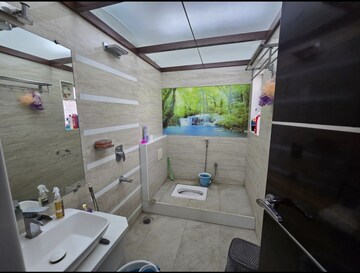 Bathroom in 2 BHK Apartment at Kumar Picasso, Hadapsar – for Rent