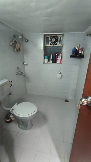 Bathroom in 1 BHK Apartment at Daulat Shirin CHS, Colaba – for Rent