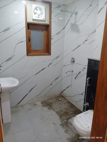 Bathroom in 3 BHK Builder Floor at Vasant Kunj – for Rent