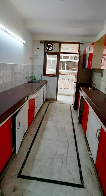 Kitchen in 3 BHK Apartment at Sector 6 Dwarka – for Rent