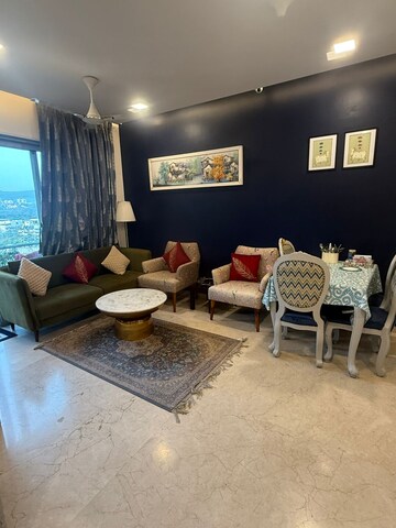 Living Room in 2 BHK Apartment at Lodha Fiorenza, Goregaon East – for Rent