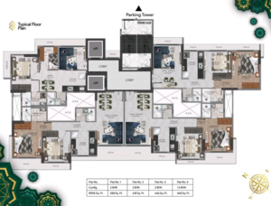 Floor Plan in 2 BHK Apartment at Sanghvi Sapphire, Momin Nagar – for Sale