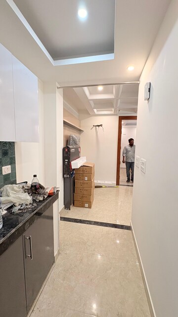 Kitchen in 1 BHK Builder Floor at Ansal Sushant Apartments, Sushant Lok I – for Rent