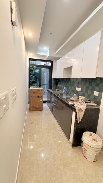 Kitchen in 1 BHK Builder Floor at Ansal Sushant Apartments, Sushant Lok I – for Rent