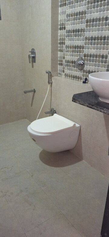 Bathroom in 2 BHK Apartment at Mahape – for Rent