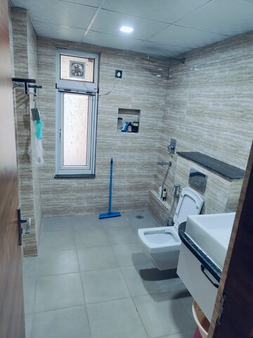 Bathroom in 3 BHK Apartment at Unitech Fresco, Sector 50 – for Rent