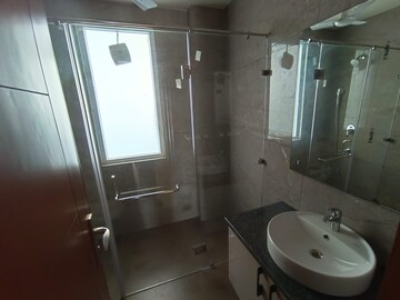Bathroom in 3 BHK Builder Floor at Ansal Sushant Apartments, Sushant Lok I – for Sale