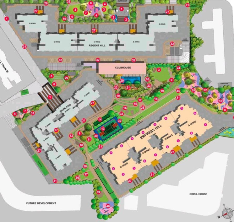 Master Plan, hiranandani-empress-hill 3 Bedroom 1048 Sq.Ft. Apartment In Sainath Nagar Mumbai 8946525