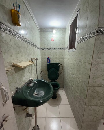 Bathroom in 1 BHK Apartment at Dhanraj Park Society, Wakad – for Rent