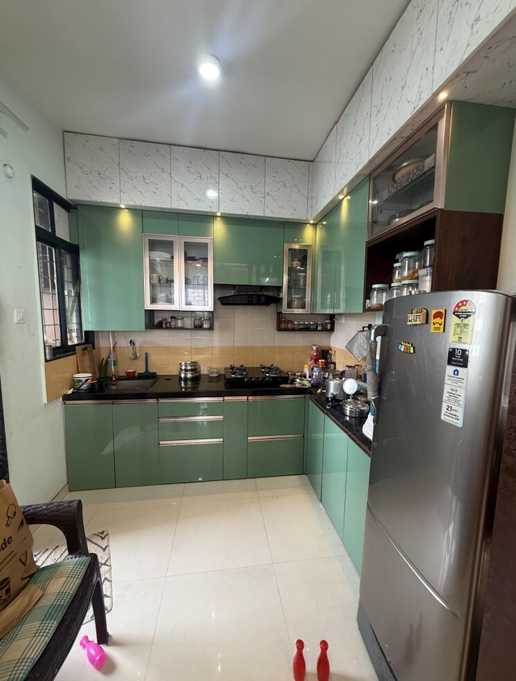 Kitchen, royal-ishana 2 Bedroom 800 Sq.Ft. Apartment In Thergaon Pune 8946884