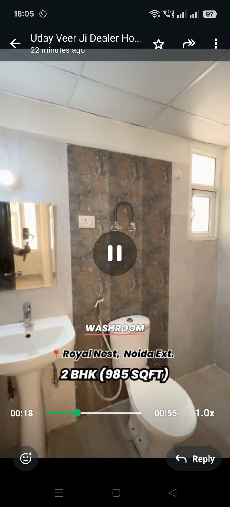 Bathroom, omkar-royal-nest 2 Bedroom 985 Sq.Ft. Apartment In Tech Zone 4 Greater Noida Greater Noida 8946892