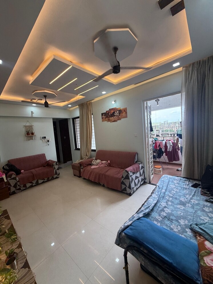 Living Room, royal-ishana 2 Bedroom 780 Sq.Ft. Apartment In Thergaon Pune 8946915