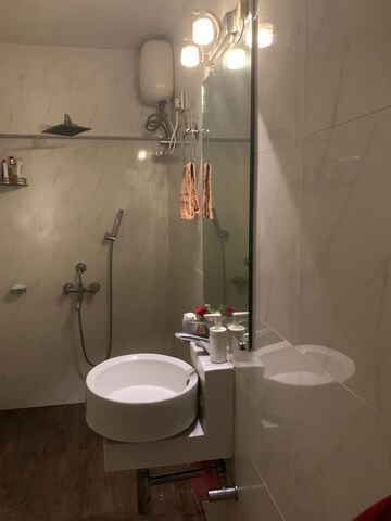 Bathroom in 3 BHK Apartment at Bindiya CHS, Kopar Khairane – for Rent