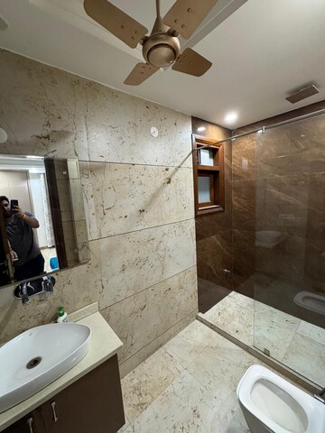 Bathroom in 3 BHK Apartment at Ahinsa Khand 2 – for Rent