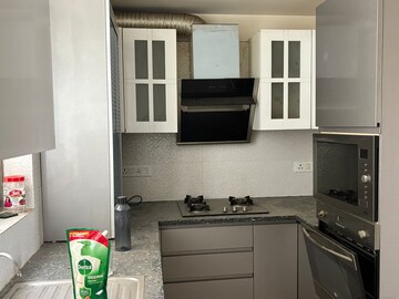 Kitchen in 3 BHK Builder Floor at Unitech Uniworld Resorts-The Residences, Sector 33 – for Rent