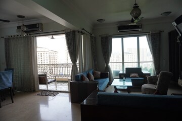Living Room in 4 BHK Apartment at Hiranandani Estate Rodas Enclave, Ghodbunder Road – for Rent