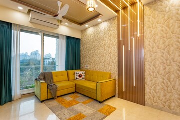 Living Room in 3.5 BHK Apartment at Akshar Shreeji Heights, Seawoods – for Rent