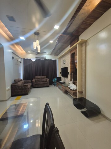 Living Room in 3.5 BHK Apartment at The Wadhwa Palm Beach Residency, Nerul Sector 4 – for Rent