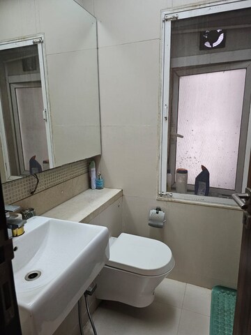 Bathroom in 2.5 BHK Apartment at The Wadhwa Palm Beach Residency, Nerul Sector 4 – for Rent