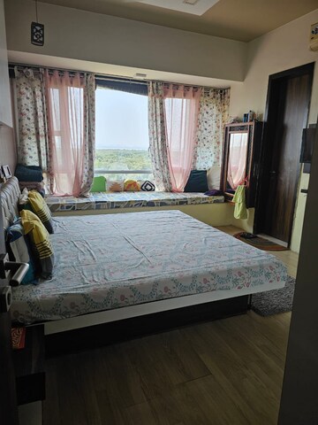 Bedroom in 2.5 BHK Apartment at The Wadhwa Palm Beach Residency, Nerul Sector 4 – for Rent