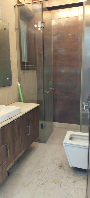 Bathroom in 3 BHK Builder Floor at Pragya Kunj  Apartments, Greater Kailash I – for Rent