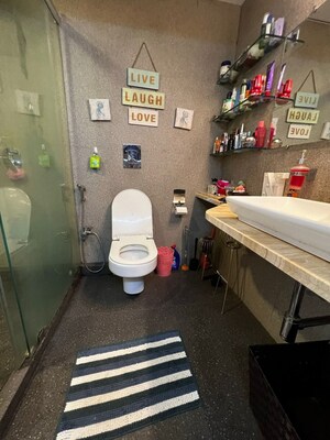 Bathroom in 1 BHK Apartment at Aakash Gagan Galax, Vasai East – for Sale