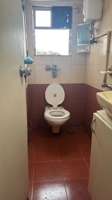 Bathroom in 1 BHK Apartment at Juhu Abhishek Chs Ltd, Andheri West – for Rent
