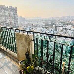 Balcony in 2 BHK Apartment at Nirala Aspire, Panchsheel Green – for Sale
