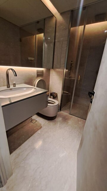 Bathroom in 3 BHK Apartment at Lodha World Crest, Worli – for Sale