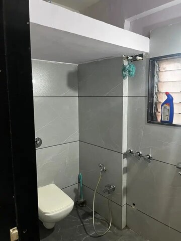Bathroom in 1 BHK Apartment at Laxmi Annex, Goregaon West – for Rent