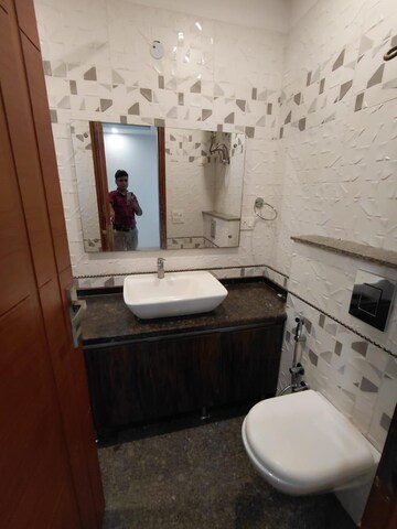 Bathroom in 2 BHK Builder Floor at Kalkaji – for Rent