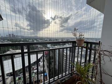Balcony in 3 BHK Apartment at Aparna Sarovar Zenith, Nallagandla – for Rent