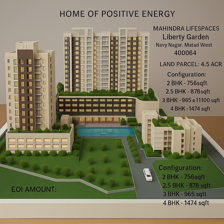 Master Plan, mahindra-marina-64 2 Bedroom 756 Sq.Ft. Apartment In Malad West Mumbai 8948306