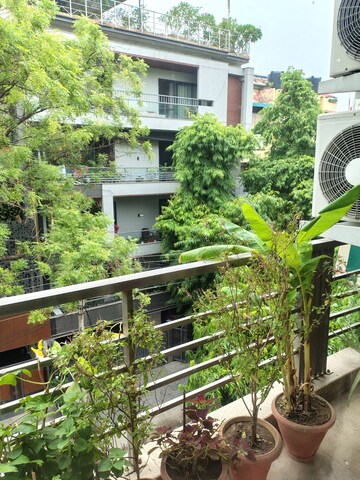 Balcony in 4 BHK Builder Floor at Green Park Extension – for Rent