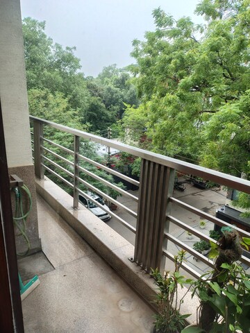 Balcony in 4 BHK Builder Floor at Green Park Extension – for Rent