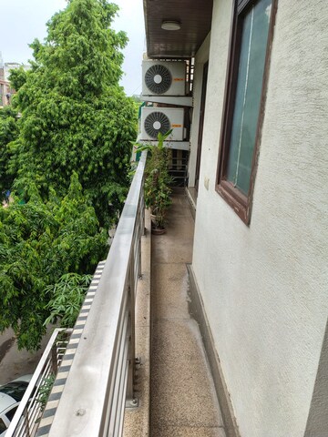 Balcony in 4 BHK Builder Floor at Green Park Extension – for Rent