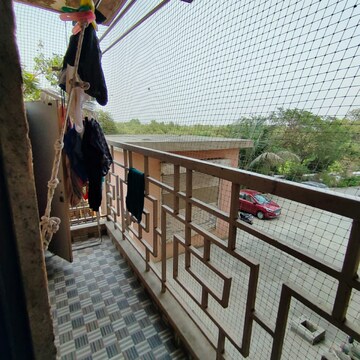 Balcony in 2 BHK Apartment at Lodha Amara New Tower, Kolshet Industrial Area – for Rent