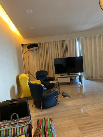 Living Room in 3 BHK Apartment at Lodha The World Towers World One Tier 2, Worli – for Sale