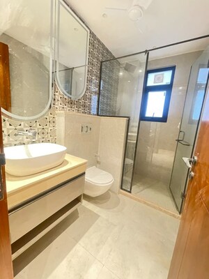 Attached Bathroom in 3 BHK Builder Floor at Ansal Sushant Apartments, Sushant Lok I – for Sale