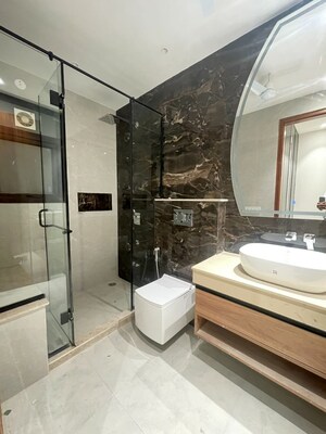 Attached Bathroom in 3 BHK Builder Floor at Ansal Sushant Apartments, Sushant Lok I – for Sale