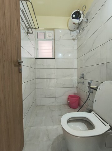 Bathroom in 3 BHK Apartment at Majestique Marbella Phase 1, Kharadi – for Rent