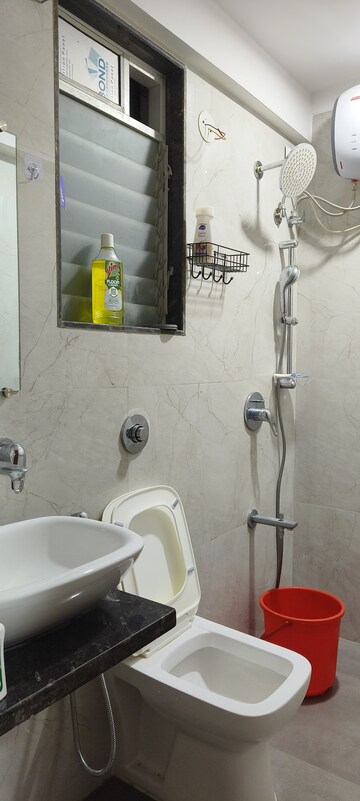 Bathroom in 2 BHK Apartment at Laxmi Shrushti Apartment, Goregaon West – for Rent