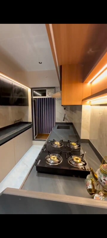 Kitchen in 1 BHK Apartment at Lucky Ostwal Paradise, Mira Road – for Sale
