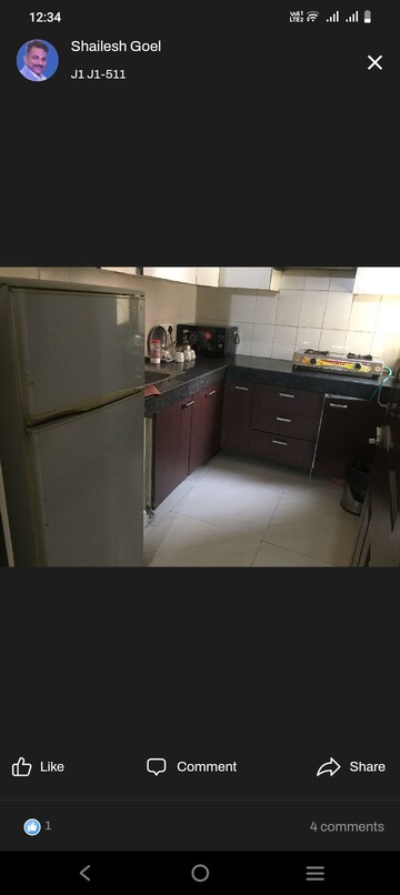 Kitchen in 1 BHK Apartment at Maya Garden City, Lohgarh – for Rent