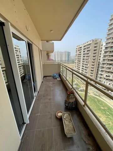 Balcony in 3 BHK Apartment at Amrapali Crystal Homes, Sector 76 – for Rent