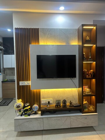 Living Room in 3 BHK Apartment at Maya Green Lotus Saksham, International Airport Road – for Rent