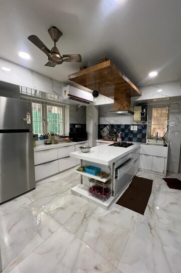 Kitchen in 4 BHK Penthouse at Prescon Prestige Valley, Ghodbunder Road – for Rent