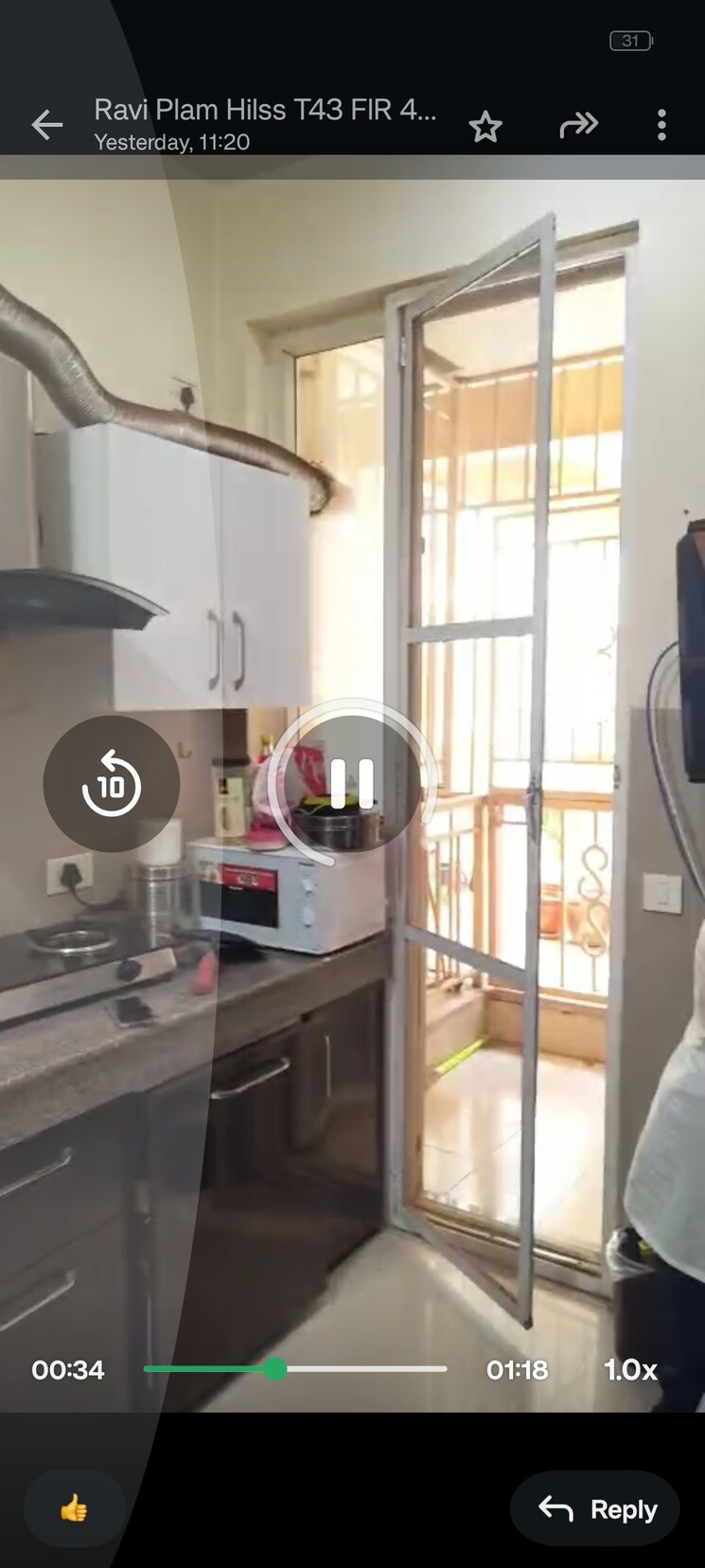 Kitchen, emaar-palm-hills 3 Bedroom 1450 Sq.Ft. Apartment In Sector 77 Gurgaon 8948909