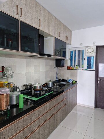 Kitchen in 3 BHK Apartment at Sarala Apartments Model Colony, Model Colony – for Rent
