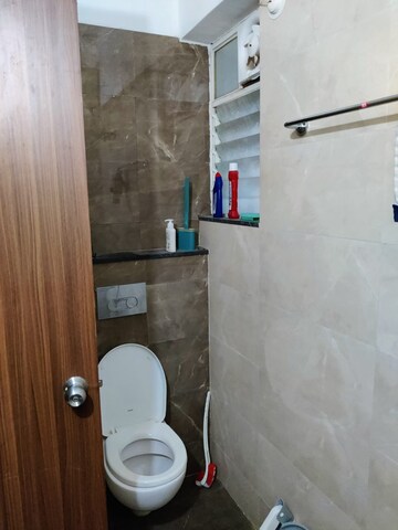 Bathroom in 2 BHK Apartment at Aaiji Lakeshore Residences, Dhanori – for Rent